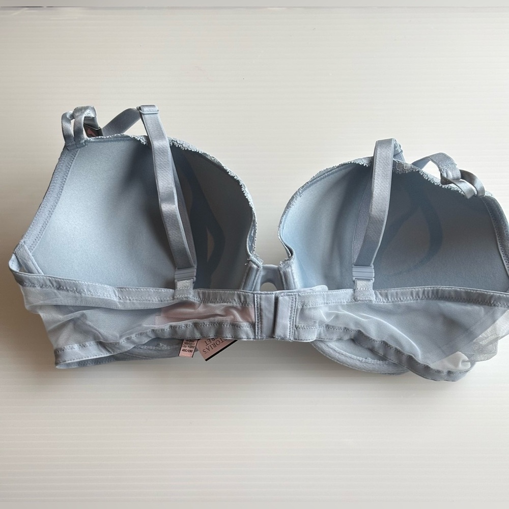 Victoria's Secret Bra 40C Sexy Tee Posey Blue Lace Push-Up Convertible St… - Picture 2 of 13